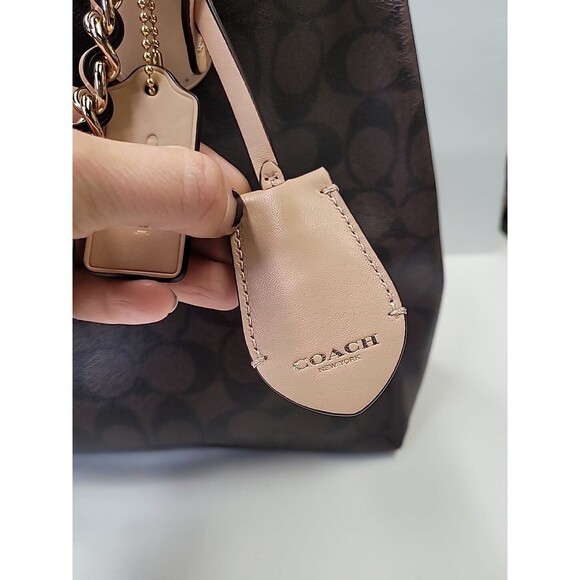 Coach Black and Tan Tote Bag - Picture 5 of 16